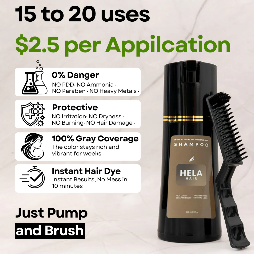 Champô de Coloração Capilar Instantânea - HELA™