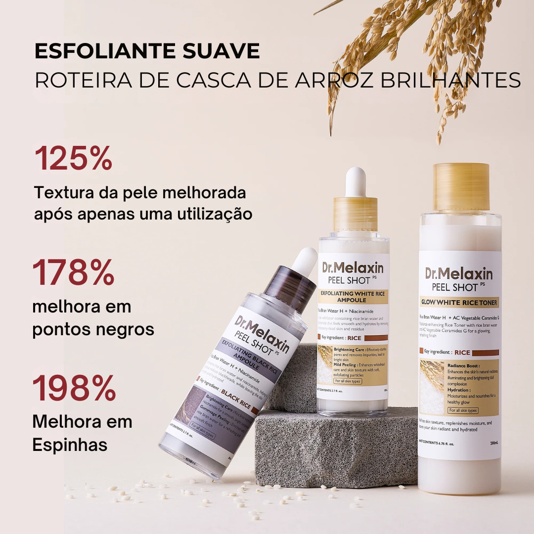 Pack de Peeling Coreano 2x1 - Esfoliação + Hidratação Profunda