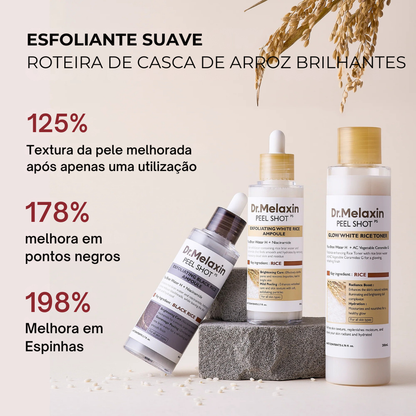 Pack de Peeling Coreano 2x1 - Esfoliação + Hidratação Profunda