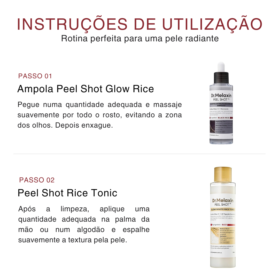 Pack de Peeling Coreano 2x1 - Esfoliação + Hidratação Profunda