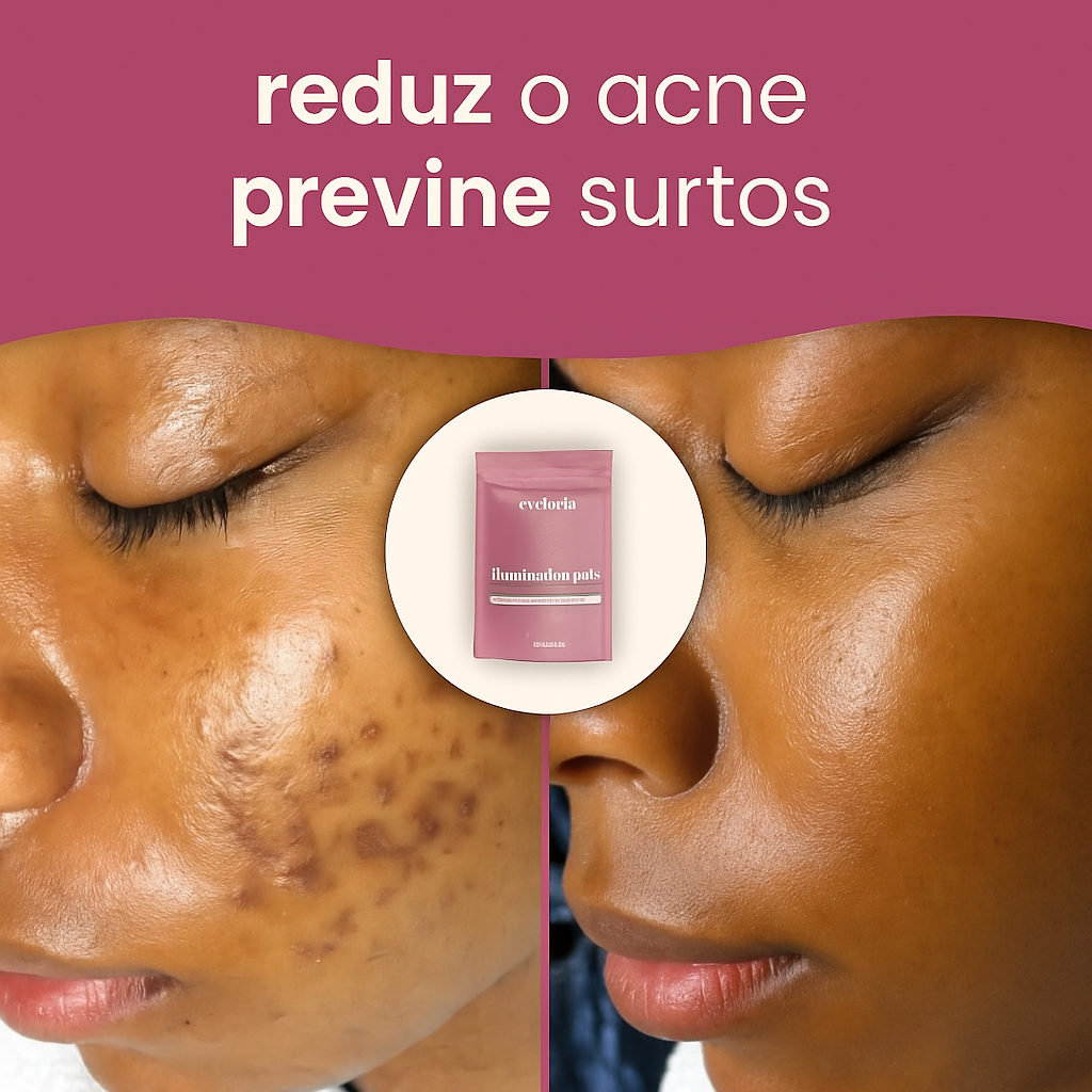 Almofadas iluminadoras de cúrcuma e ácido kójico